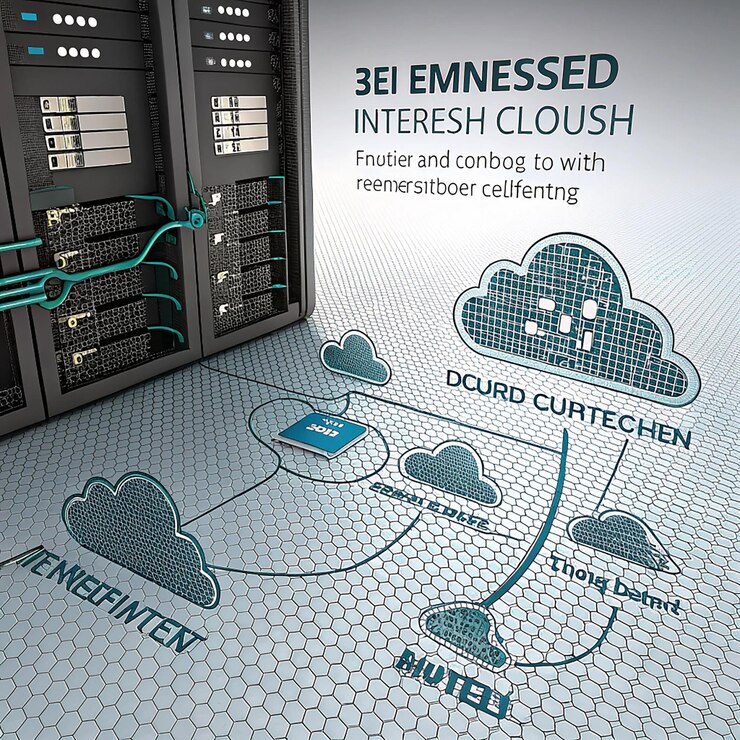 Foto imagen conceptual de ilustración 3d malla en relieve que representa las conexiones a internet en la computación en la nube