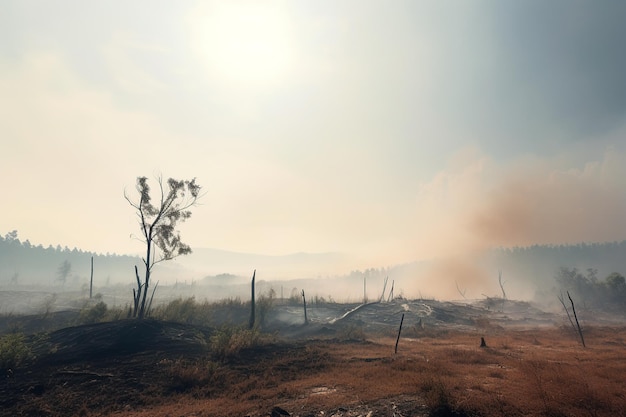 Imagen cruda del impacto de la deforestación