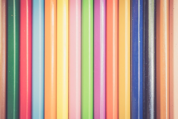Imagen en cuadro completo de lápices de colores