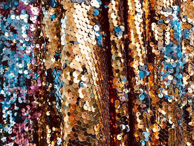 Imagen en cuadro completo de pañuelos multicolores