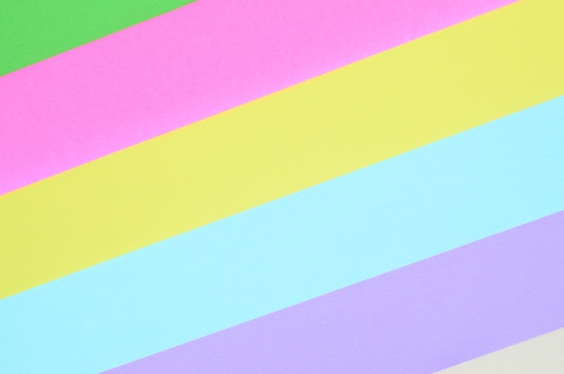 Imagen en cuadro completo de papel multicolor