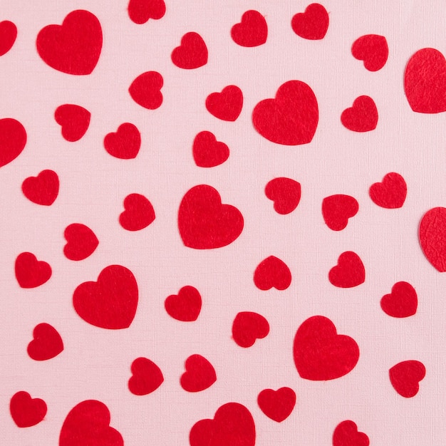 Imagen de cuadro completo de textil con forma de corazón
