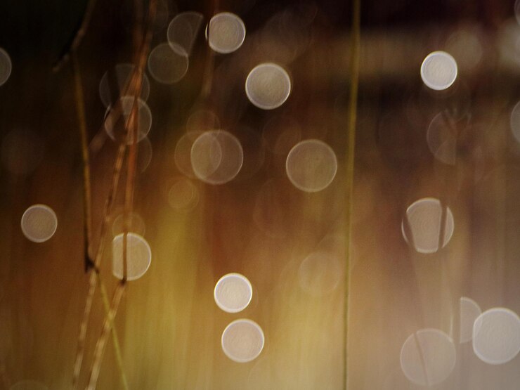 Foto imagen desfocada de luces iluminadas