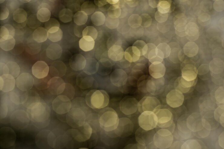 Foto imagen desfocada de luces iluminadas