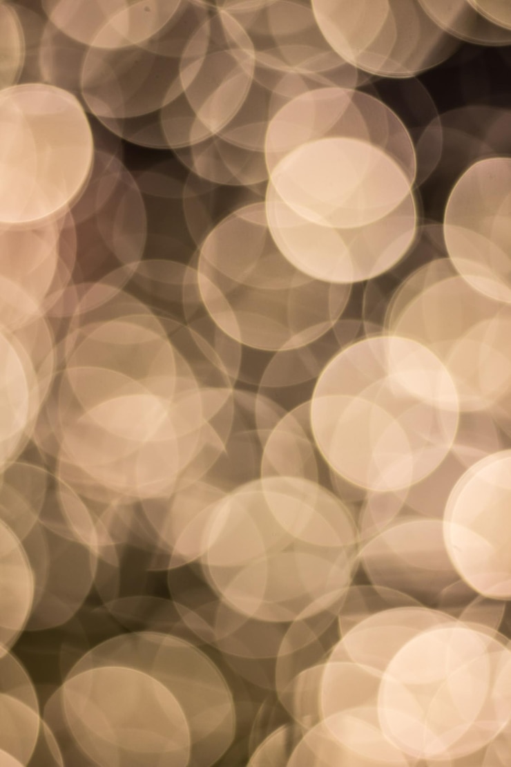 Foto imagen desfocada de luces iluminadas