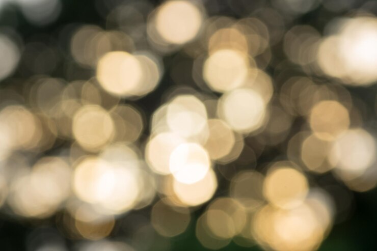 Foto imagen desfocada de las luces
