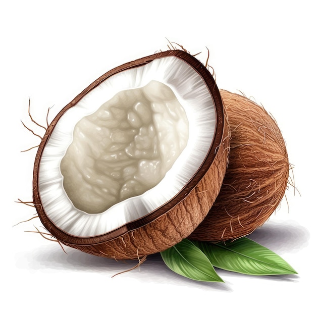 una imagen detallada y realista de un coco Generativo Ai