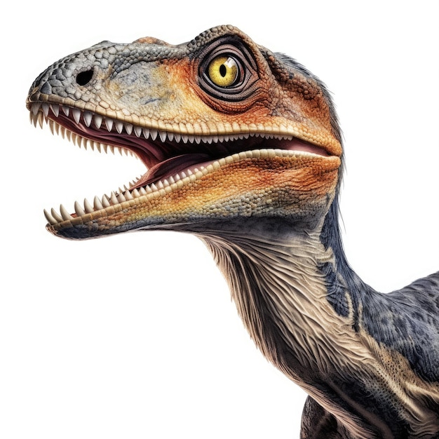 Una imagen detallada y realista de un dinosaurio Generative Ai