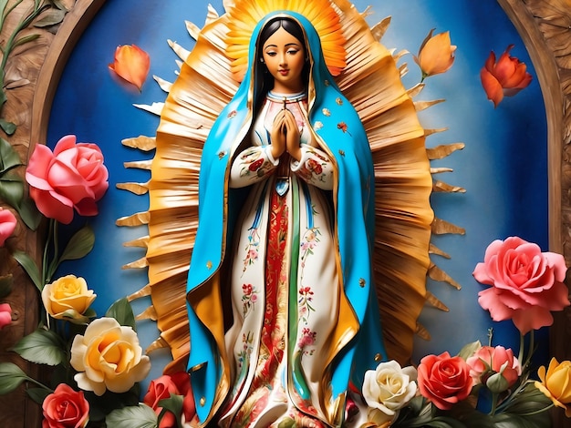 Imagen del Día de la Virgen de Guadalupe realizada por Ai