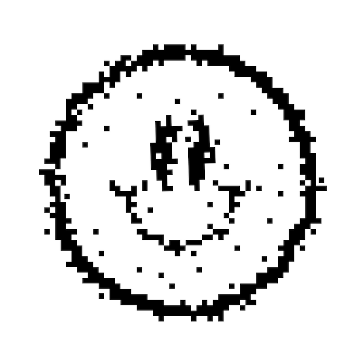 Foto una imagen de dibujos animados de una rosquilla con una cara sonriente