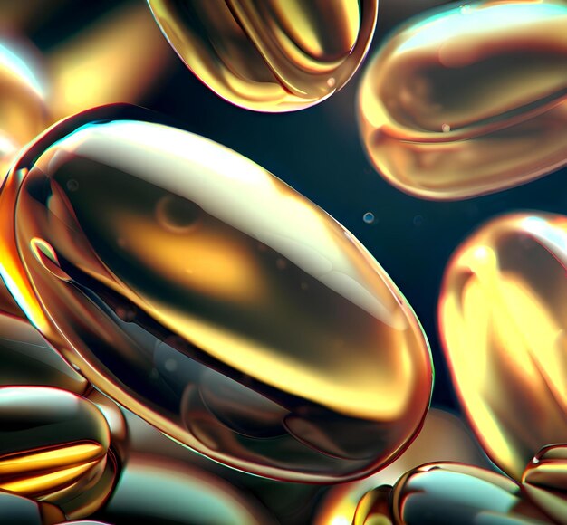 Imagen digital de cápsulas para suplementos de vitaminas y minerales