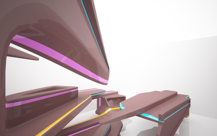 Foto una imagen digital de una nave espacial futurista.