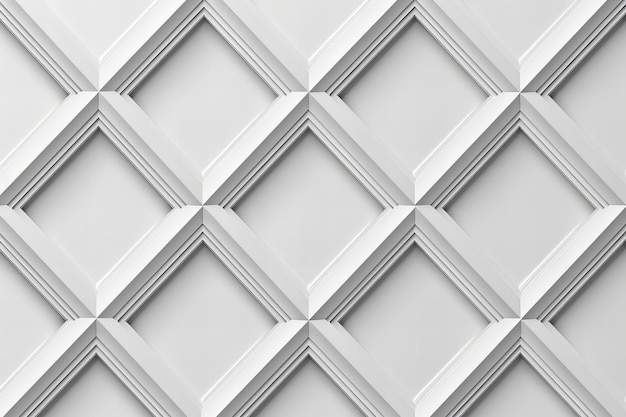 Imagen digital de un patrón sencillo sin costuras con fondo blanco y textura de malla de diamante de línea delgada