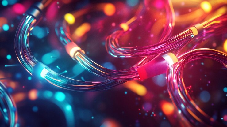 Foto imagen dinámica con un colorido fondo eléctrico para material promocional