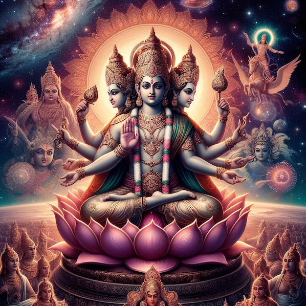 Imagen del dios Brahma