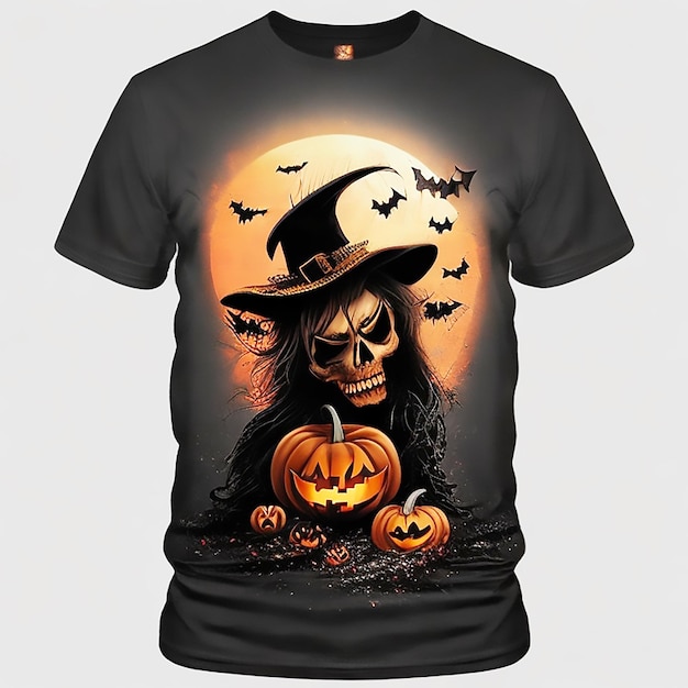 Imagen de diseño de camiseta de Halloween generada por ai