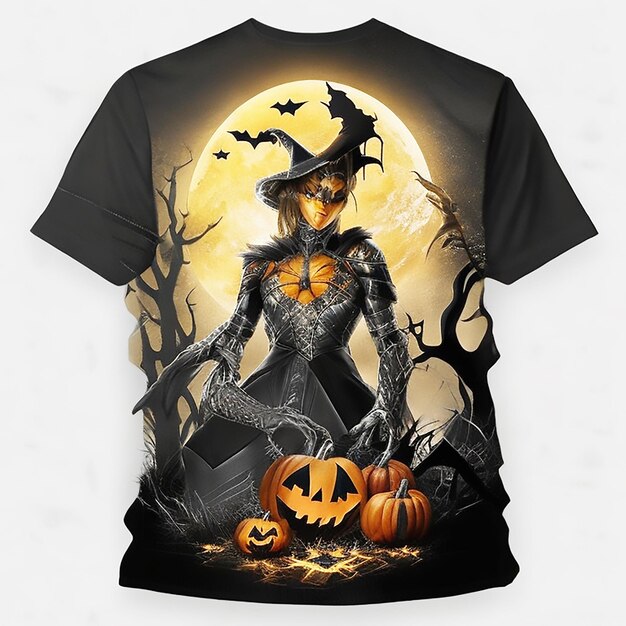 Imagen de diseño de camiseta de Halloween generada por ai