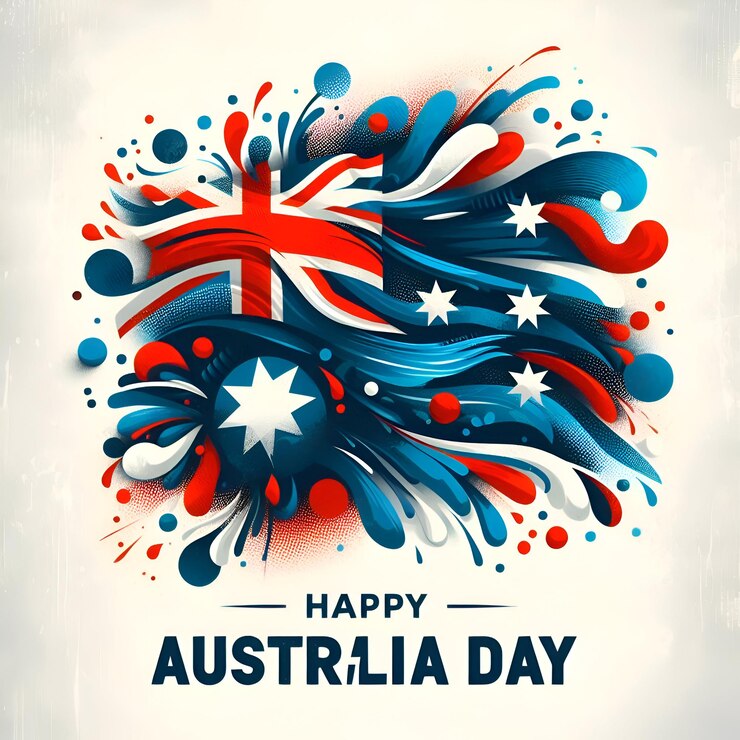 Imagen del diseño del estandarte del día australiano