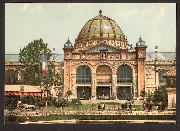 Foto una imagen de un edificio con una cúpula en él