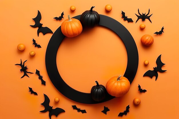 Imagen elegante y con clase de calabaza de Halloween generada por IA