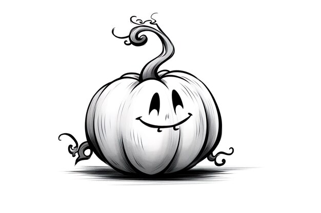 Imagen elegante y con clase de calabaza de Halloween generada por IA