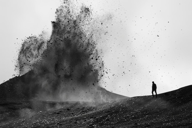 imagen de la erupción de los fenómenos naturales