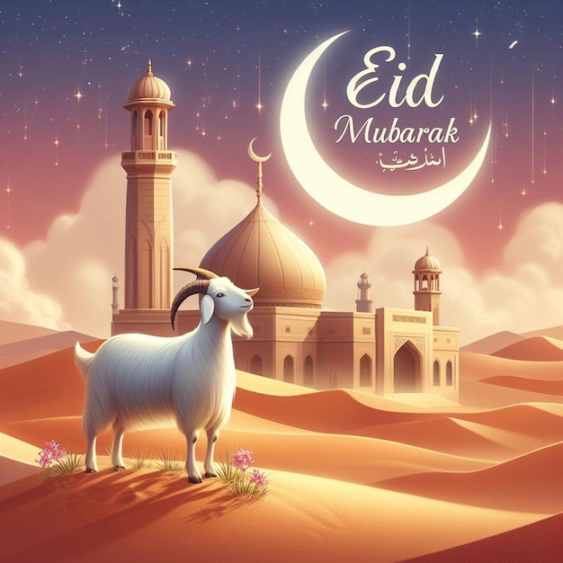 Esta imagen es creada para eventos islámicos como el Eid ul Adha