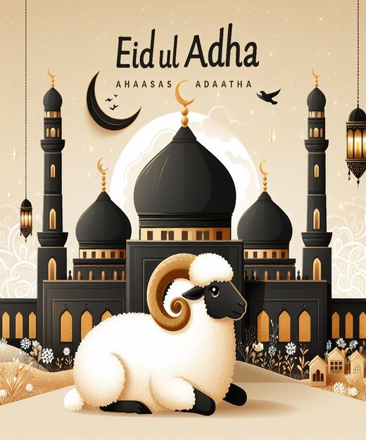 Esta imagen es creada para eventos islámicos como el Eid ul Adha