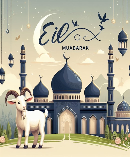 Esta imagen es creada para eventos islámicos como el Eid ul Adha