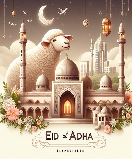 Esta imagen es creada para eventos islámicos como el Eid ul Adha