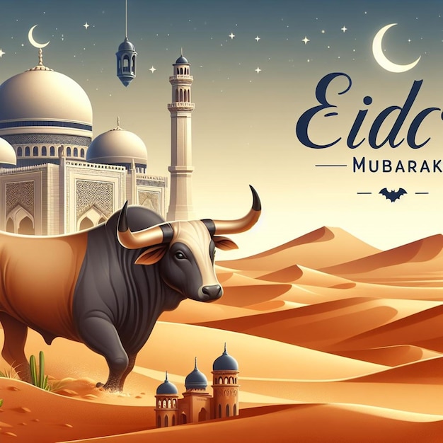 Esta imagen es creada para eventos islámicos como el Eid ul Adha