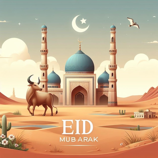 Esta imagen es creada para eventos islámicos como el Eid ul Adha