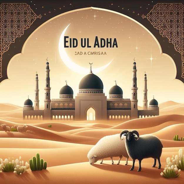 Esta imagen es creada para eventos islámicos como el Eid ul Adha