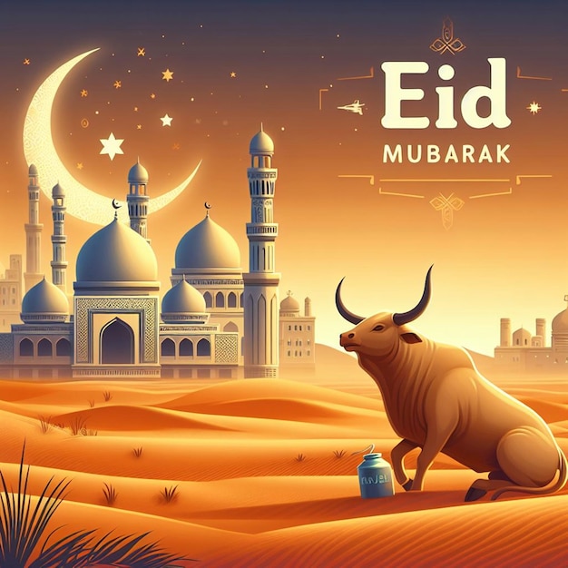 Esta imagen es creada para eventos islámicos como el Eid ul Adha