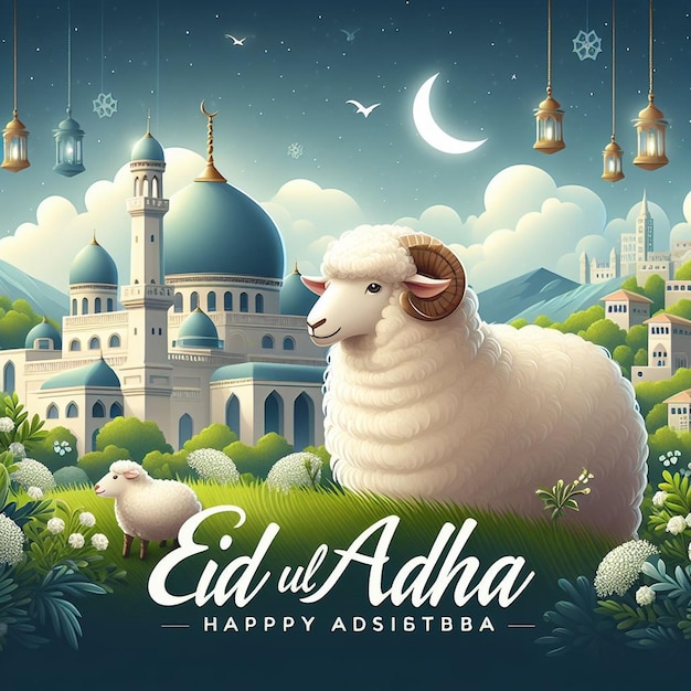 Esta imagen es creada para eventos islámicos como el Eid ul Adha