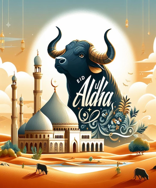 Esta imagen es creada para eventos islámicos como el Eid ul Adha