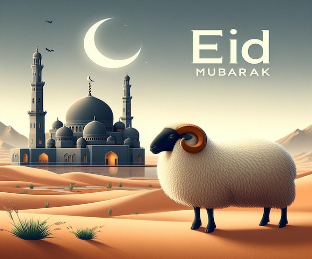Esta imagen es creada para eventos islámicos como el Eid ul Adha