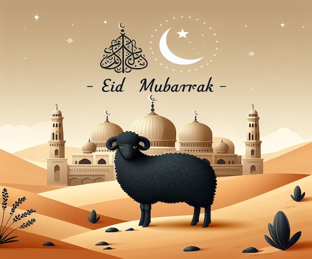 Esta imagen es creada para eventos islámicos como el Eid ul Adha