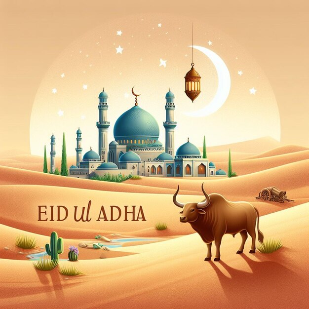 Esta imagen es creada para eventos islámicos como el Eid ul Adha