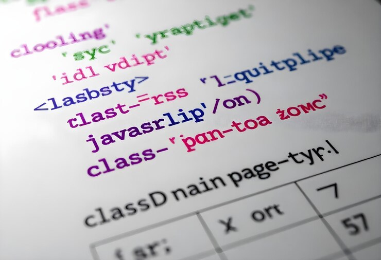Foto la imagen es un primer plano de un código escrito en un lenguaje de programación
