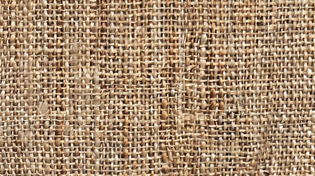 Foto la imagen es un primer plano de una tela de burlap la burlap es una tela gruesa de color natural que está hecha de fibras de yute