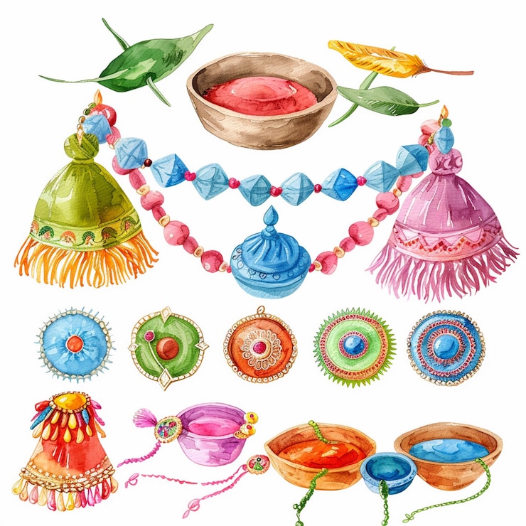 Foto imagen de estilo de colección de elementos de escudo de acuarela