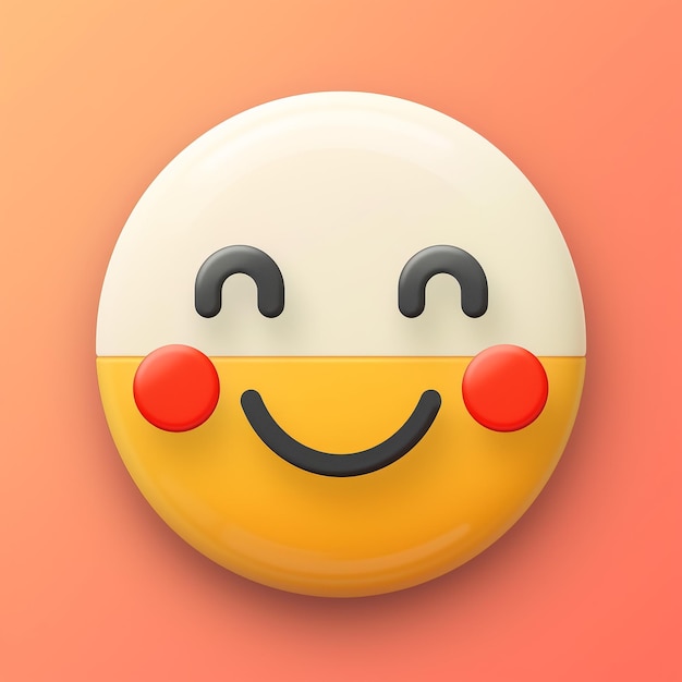 Imagen de estilo vectorial del icono de la aplicación del emoji feliz