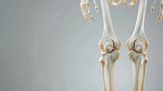 Foto una imagen de una extremidad con la rodilla derecha y la rodilla apuntando hacia arriba