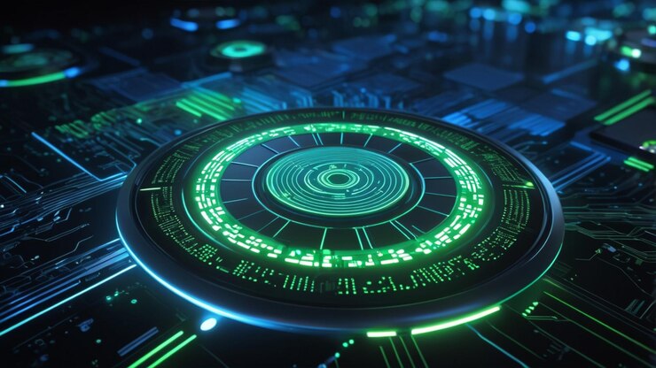 Una imagen de fondo 4K de alta resolución centrada en la ciberseguridad