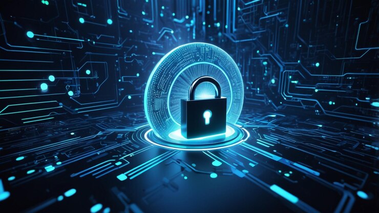 Una imagen de fondo 4K de alta resolución centrada en la ciberseguridad