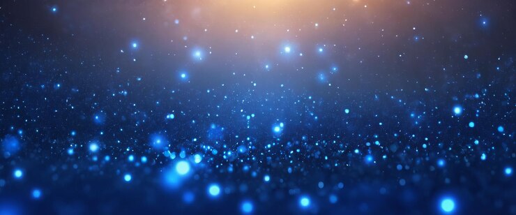 Foto imagen de fondo abstracta con bokeh en tonos azules y púrpuras
