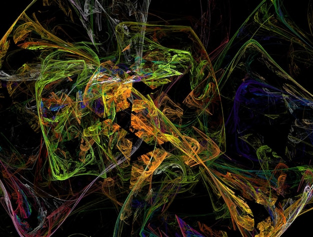 Imagen de fondo abstracta de fractal imaginario