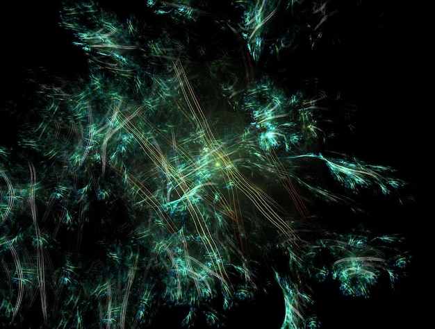 Imagen de fondo abstracta de fractal imaginario