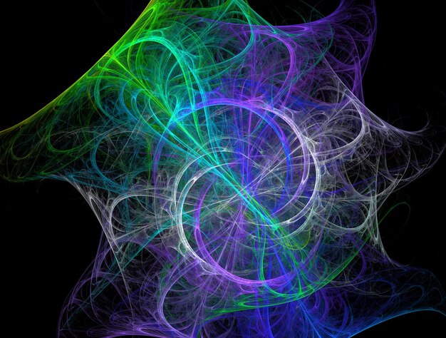Imagen de fondo abstracta de fractal imaginario
